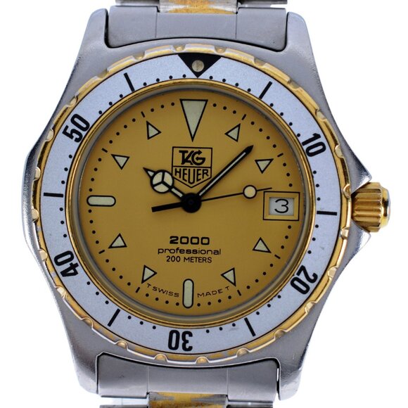 Vintage Midsize Tag Heuer Professional 33.5mm 2000 Series Watch Ref: 974.013!